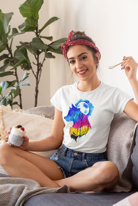 Watercolor-wolf-template