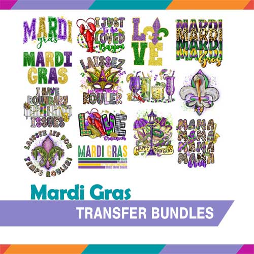 Mardi Gras Stock Transfer Bundles